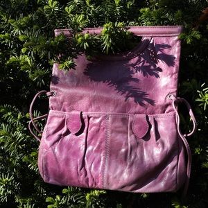 Beautiful Lilac Italian Leather Clutch